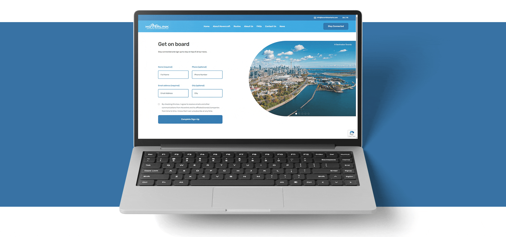 GIF of hoverlink site pages